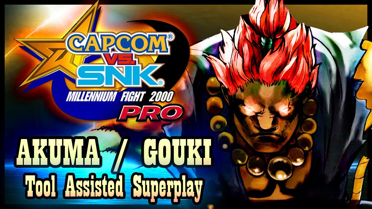 【TAS】CAPCOM VS SNK PRO (PSX / 2000) - AKUMA / GOUKI