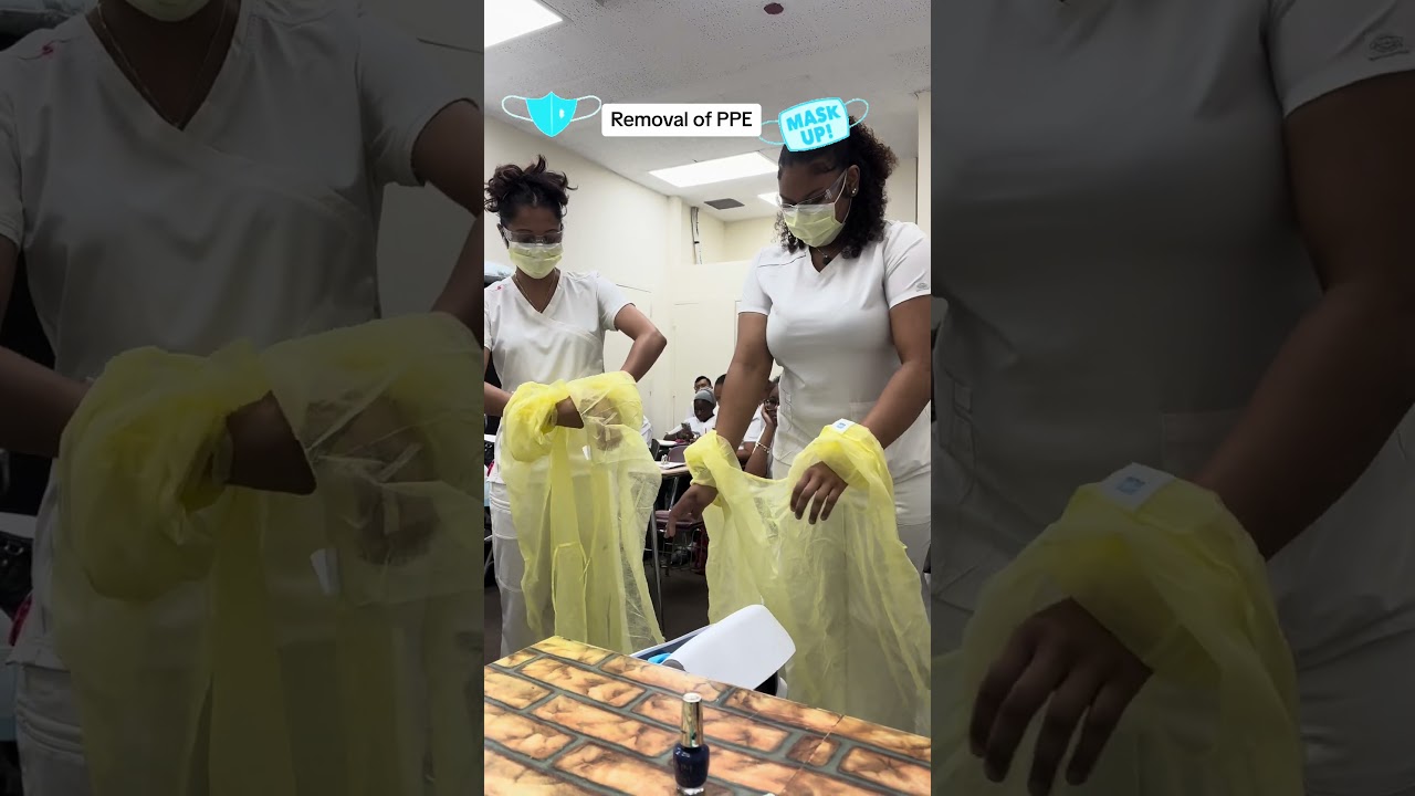 Правильное снятие СИЗ: пошаговое руководство для медсестёр и помощников медсестёр! #медсестёр #ОБСЕ