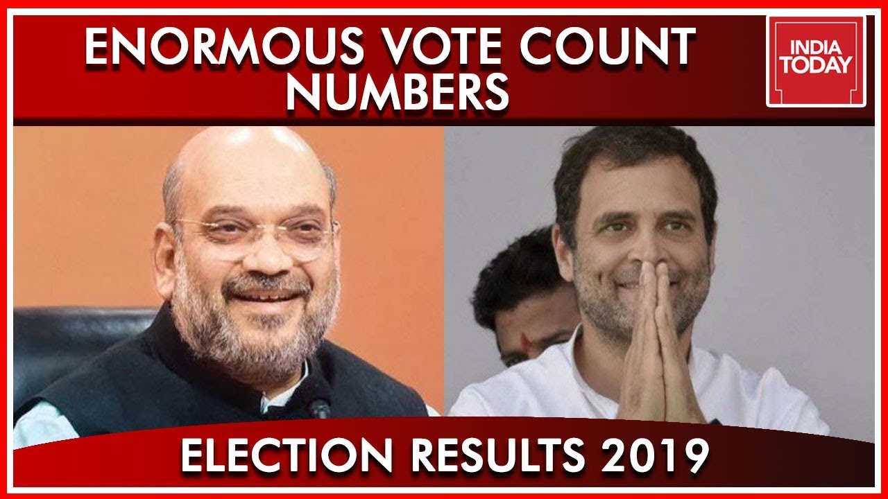 Amit Shah Leads By Over 1.25 Lk Votes In Gandhinagar, RaGa Leads By 1 Lk In Wayanad | Results 2019