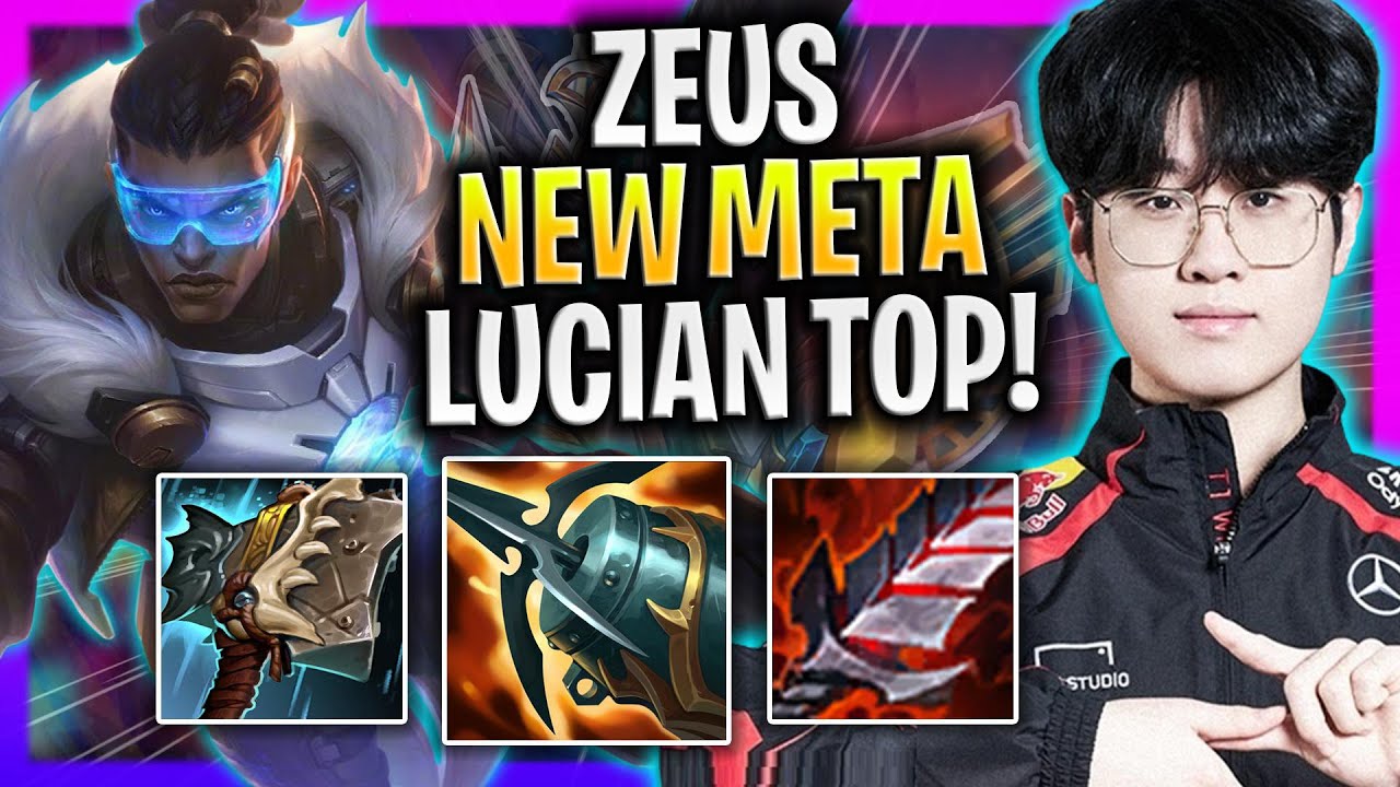ZEUS BRINGS BACK NEW META LUCIAN TOP! - T1 Zeus Plays Lucian TOP vs Cassiopeia! | Season 2024