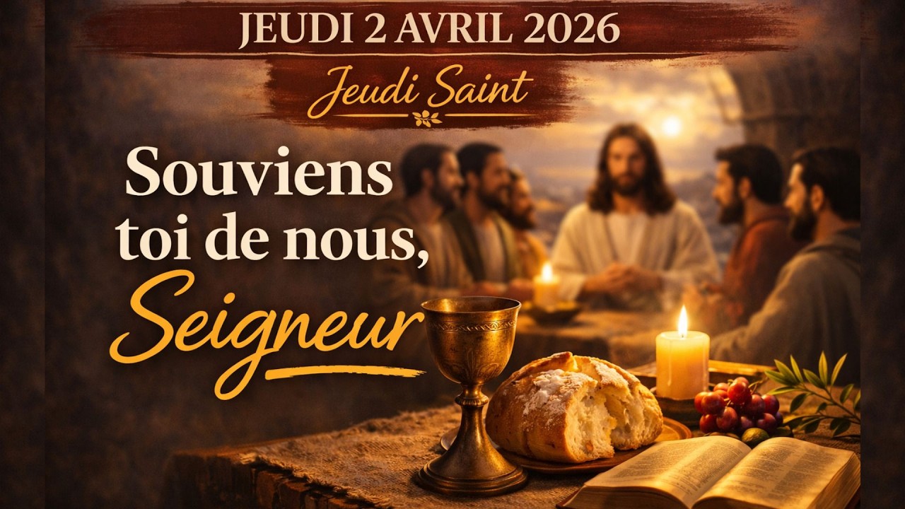 Pri&egrave;re du Jour🙏- Jeudi Saint | 2 Avril 2026 | CantiquesDuciel | Lyrics