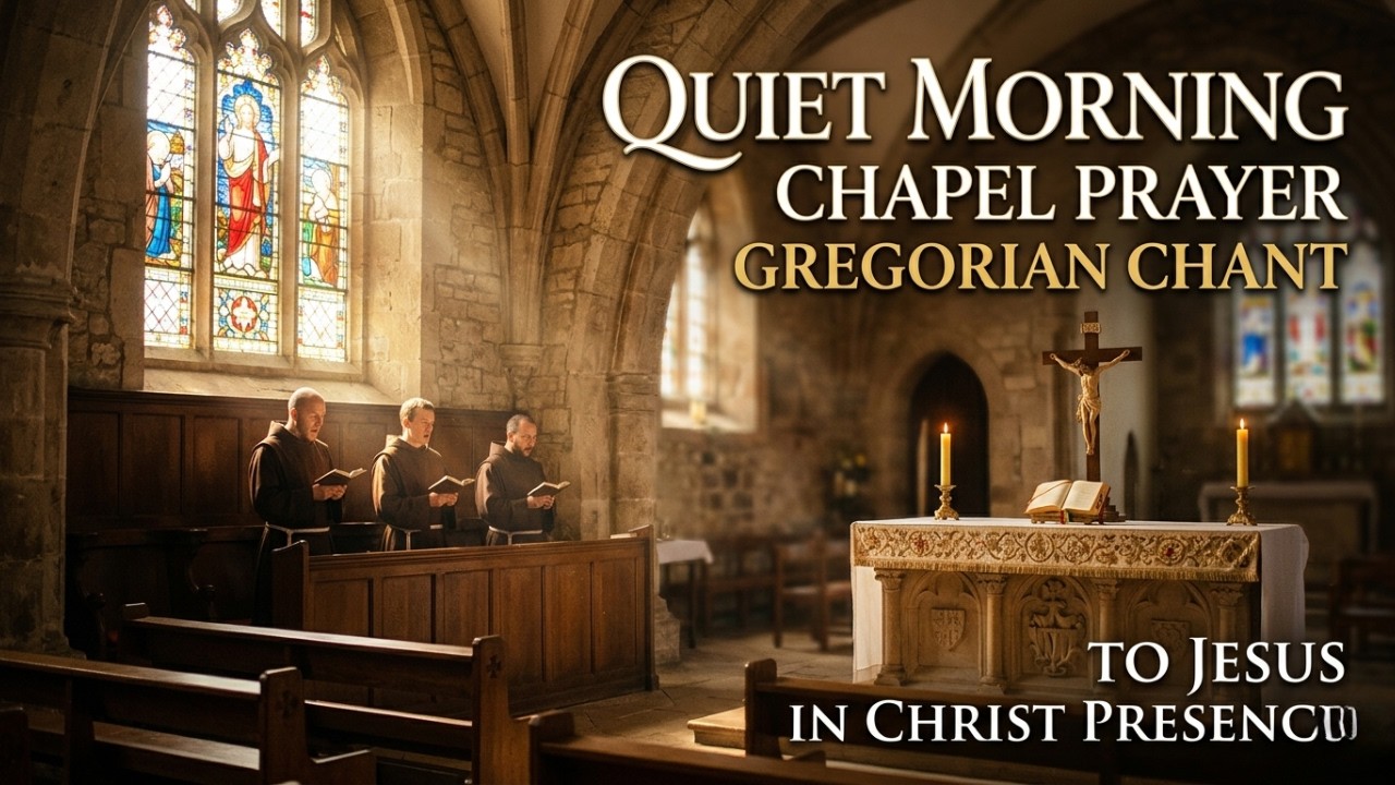 Quiet Morning Chapel Prayer | Gregorian Chant to Jesus in Christ Presence