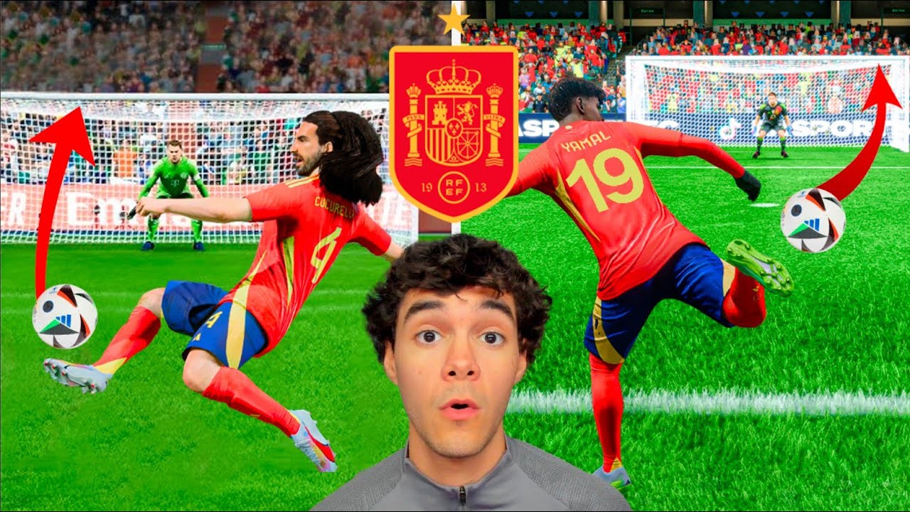 ¡GOLES IMPOSIBLES CON CADA JUGADOR DE ESPAÑA!