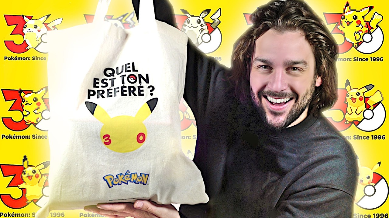 On a re&ccedil;u un Colis POK&Eacute;MON pour les 30 ans !