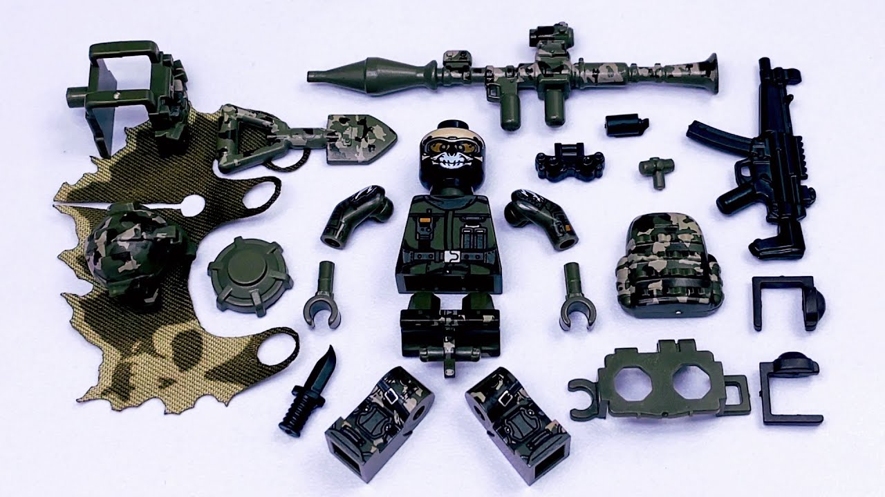 Самодельная фигурка боевого инженера из LEGO | Неофициальная минифигурка