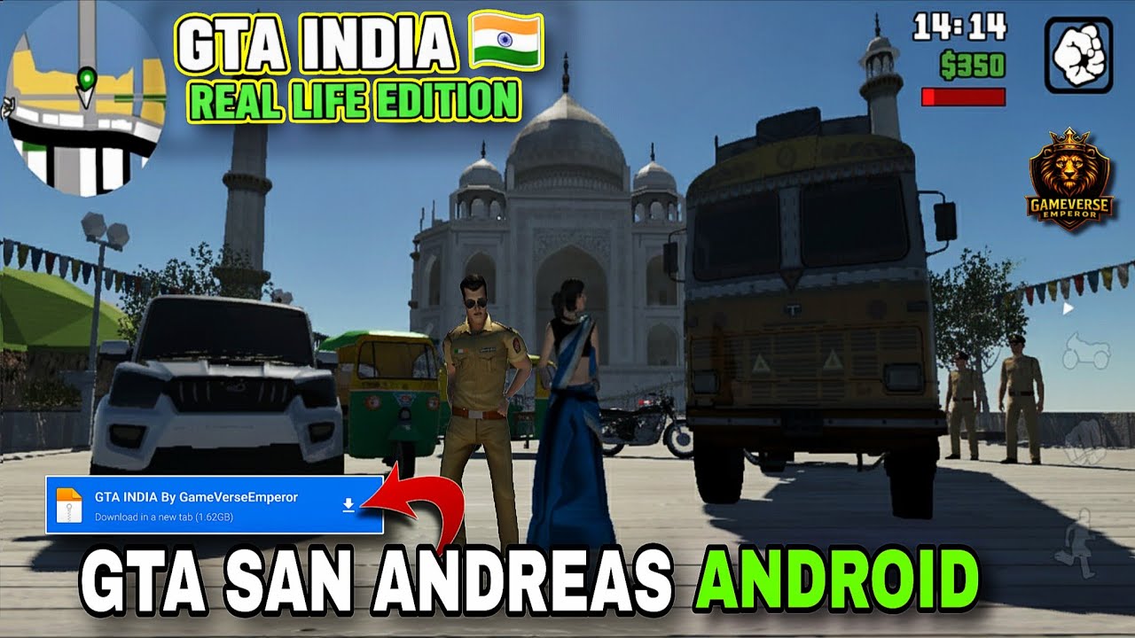 GTA INDIA Mod for GTA SA Android 🇮🇳 | Ultra Realistic Saadox Graphics Gameplay