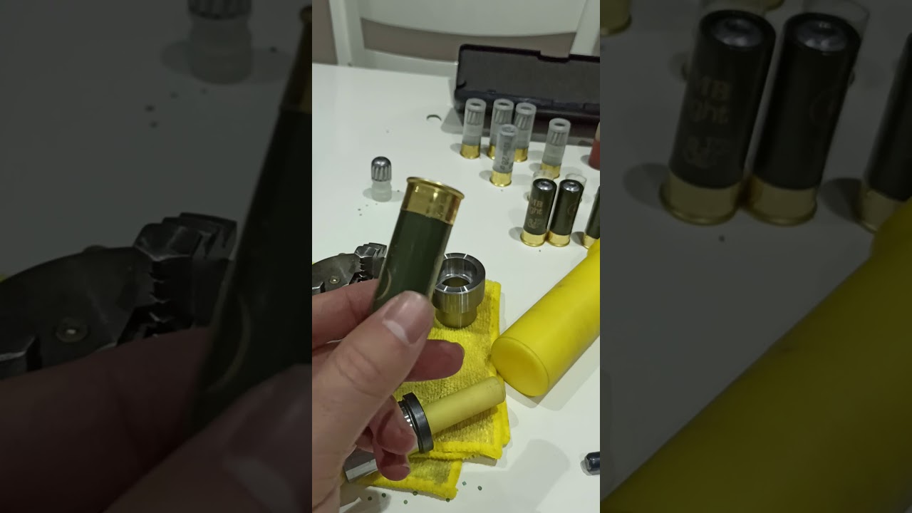 Av fisegi haddeleme ve bos kapsül cıkarma aparatı.