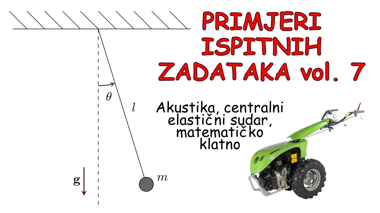 Primjeri ispitnih zadataka vol.7 (akustika - sudari - klatno) | Enginist Show Ep. 61