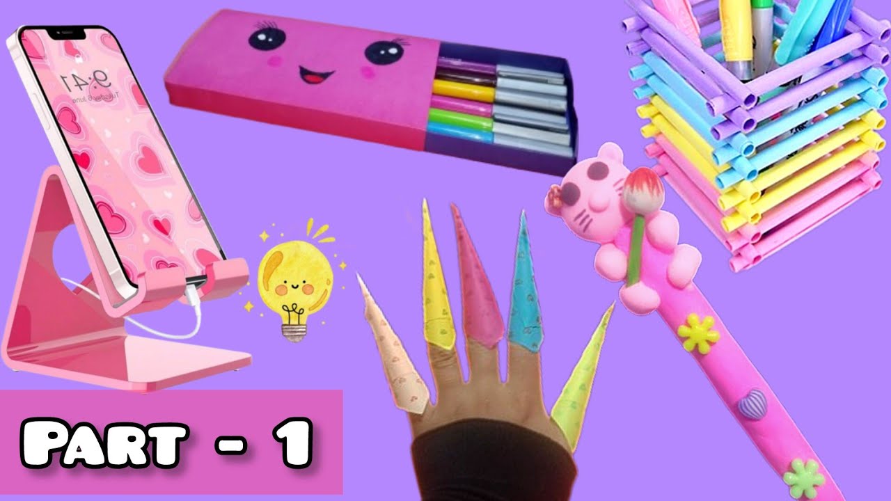 5 DIY Hacks 💡 For *SCHOOL* Students ! // Part 1 school supplies 
