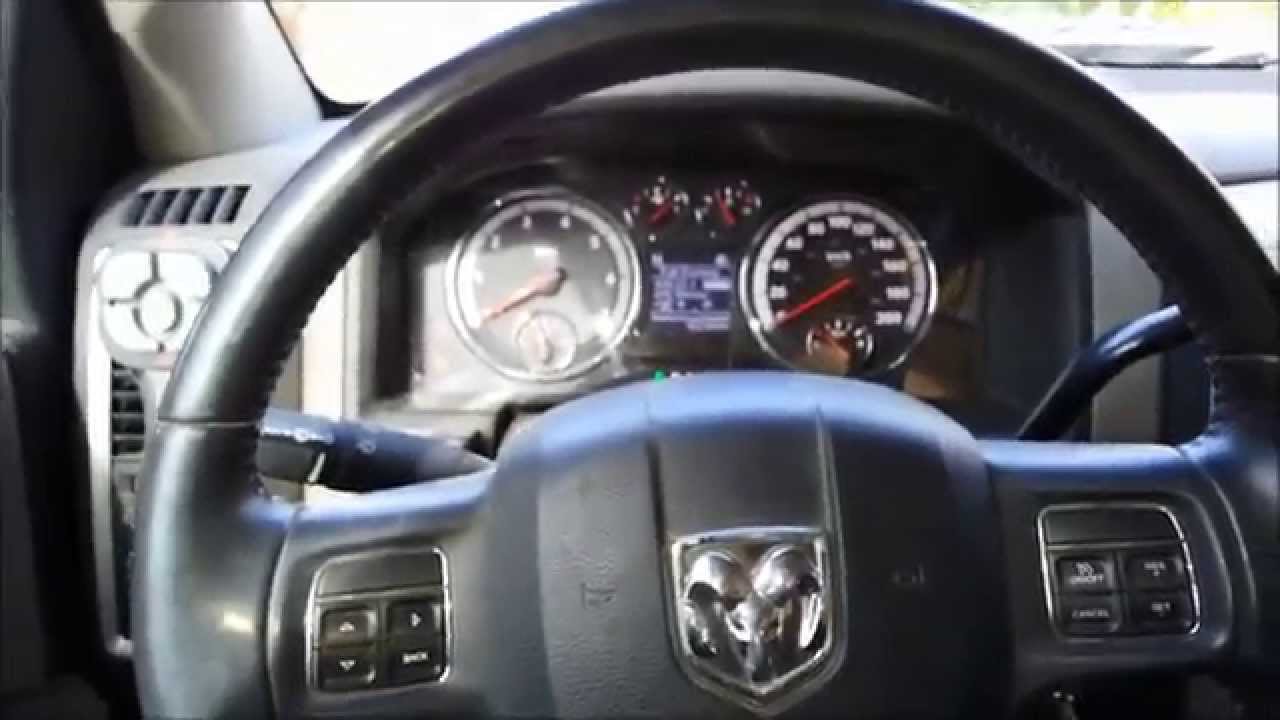 Dodge Ram 2012: сброс сообщения о замене масла