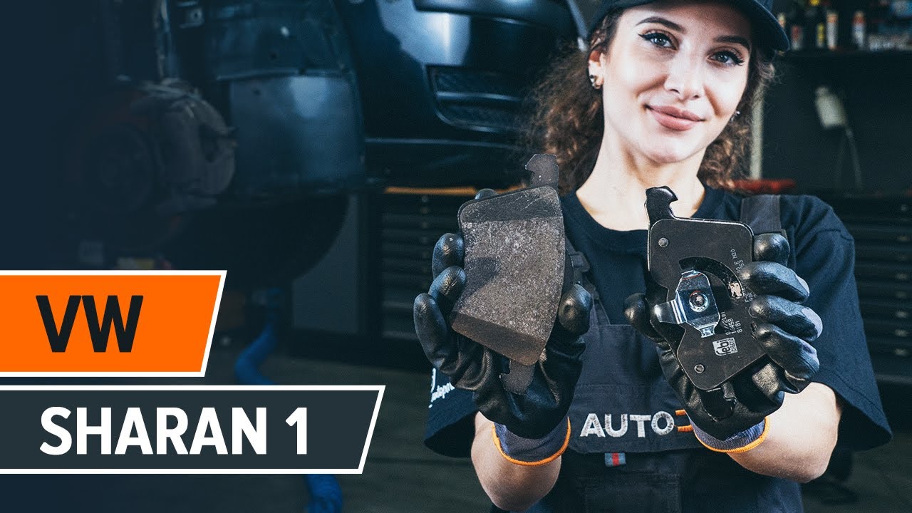 How to change front brake pads on VW SHARAN 1 [TUTORIAL AUTODOC]