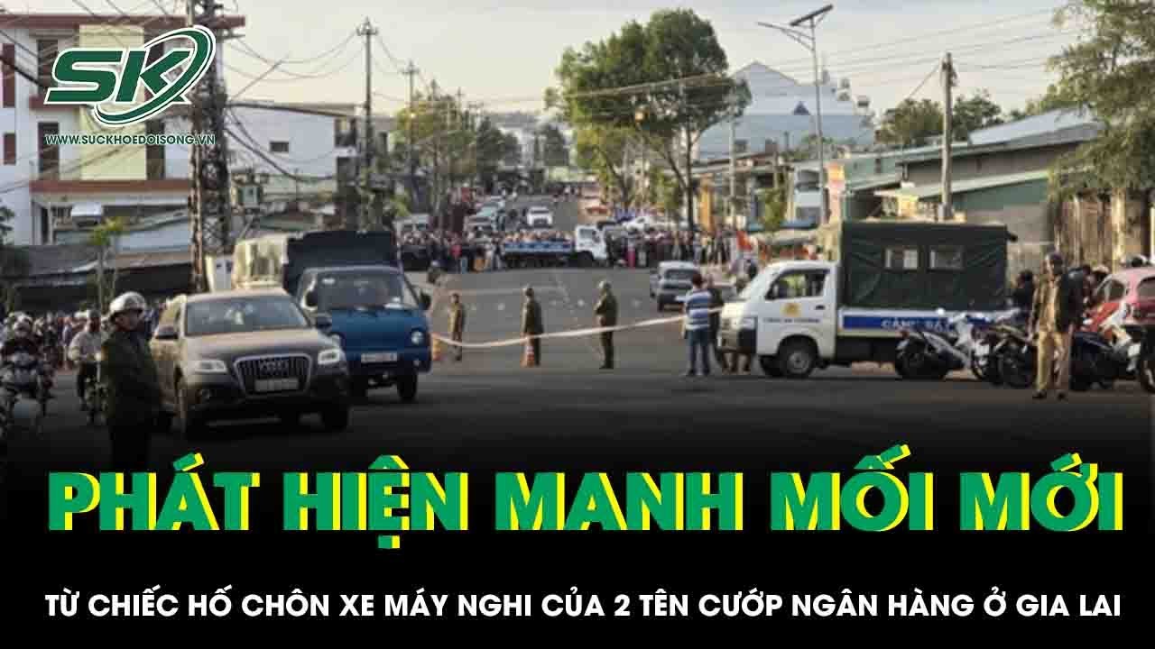 Công an phát hiện manh mối mới từ chiếc hố chôn xe máy nghi của 2 tên cướp ngân hàng ở Gia Lai