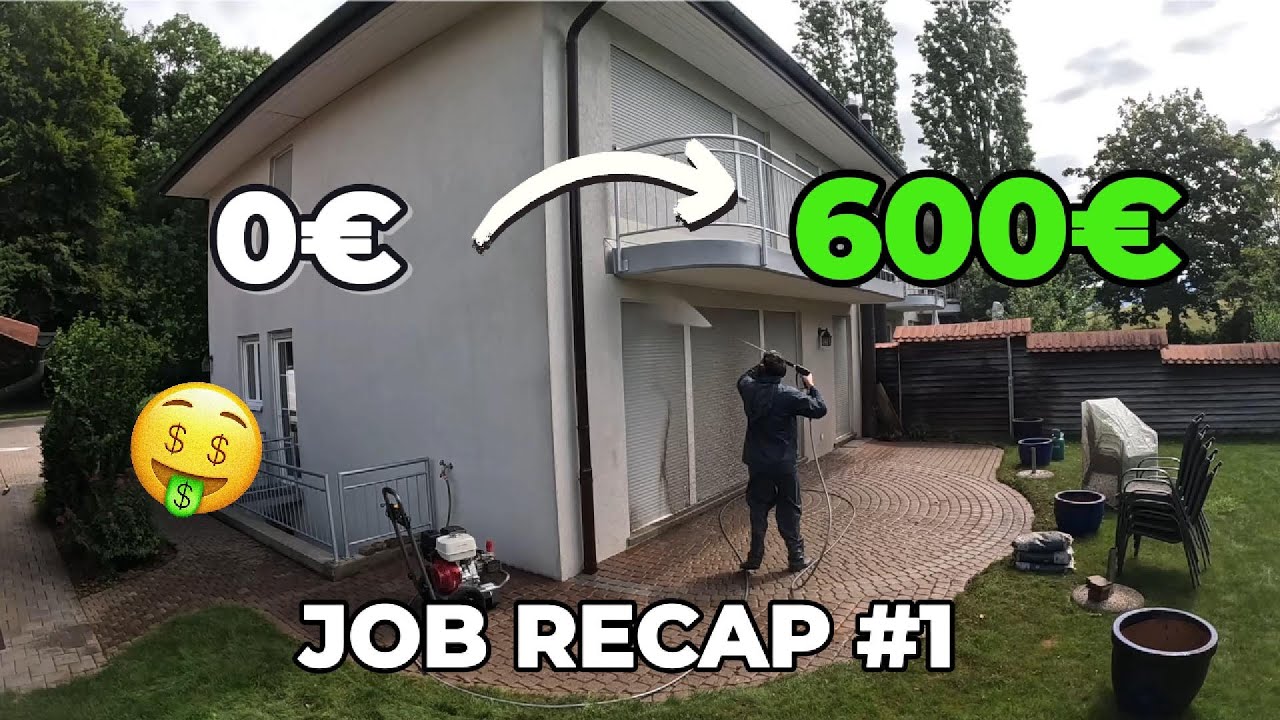 650€  NETTOYAGE HAUTE PRESSION JOB RECAP (TIME LAPSE) Ep. 1 TERRASSE/ Julien Favreau