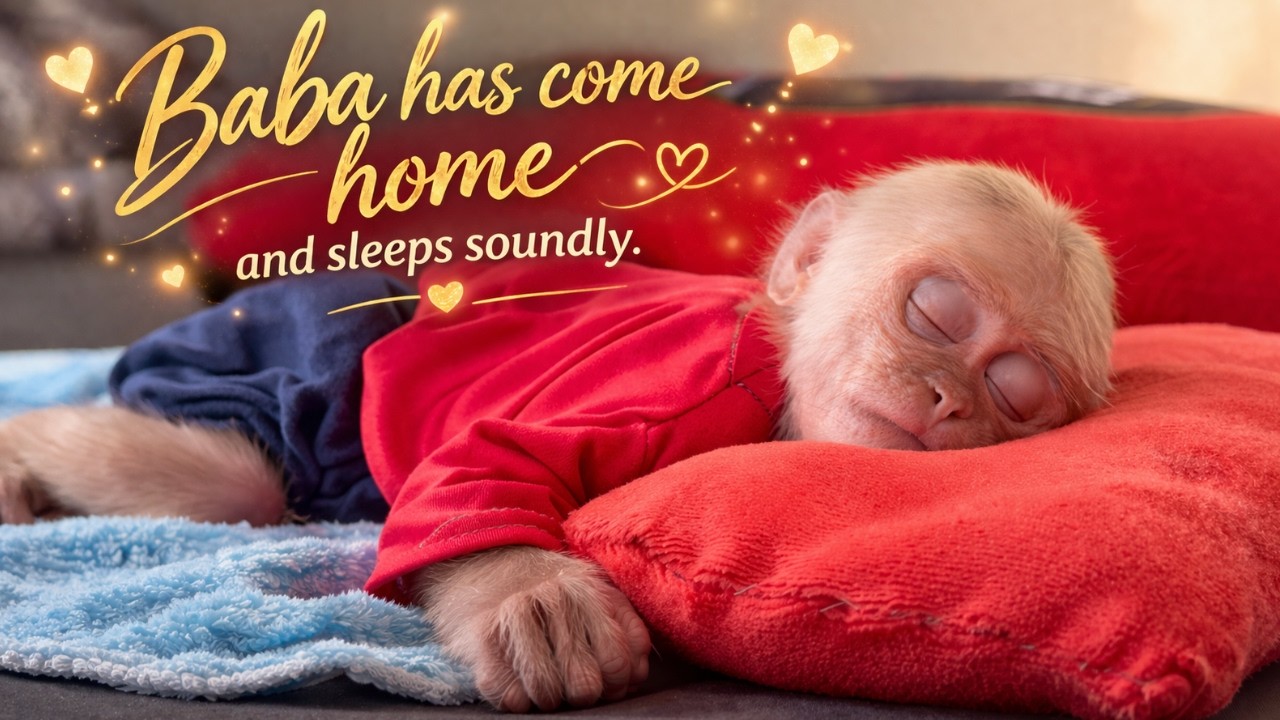 Monkey Baba Is Home&hellip; And Finally Sleeping Peacefully