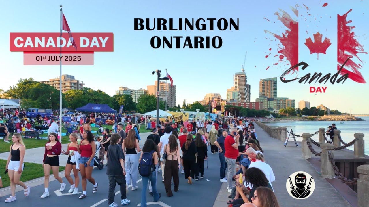 Canada Day 2025 in Burlington Ontario: Epic DRONE SHOW & FIREWORKS Celebration!