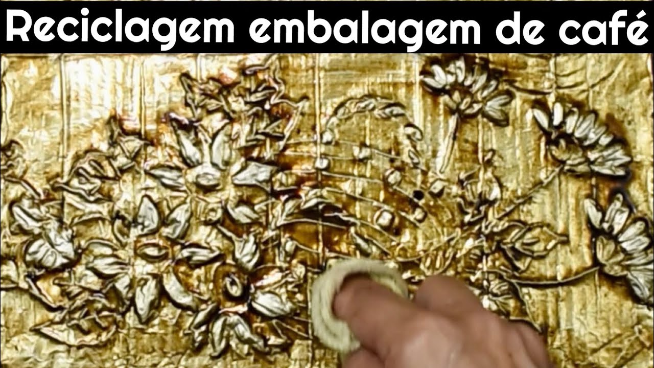 RECICLAGEM COM EMBALAGEM DE CAFÉ - Arte Sustentável Passo a Passo ✨☕