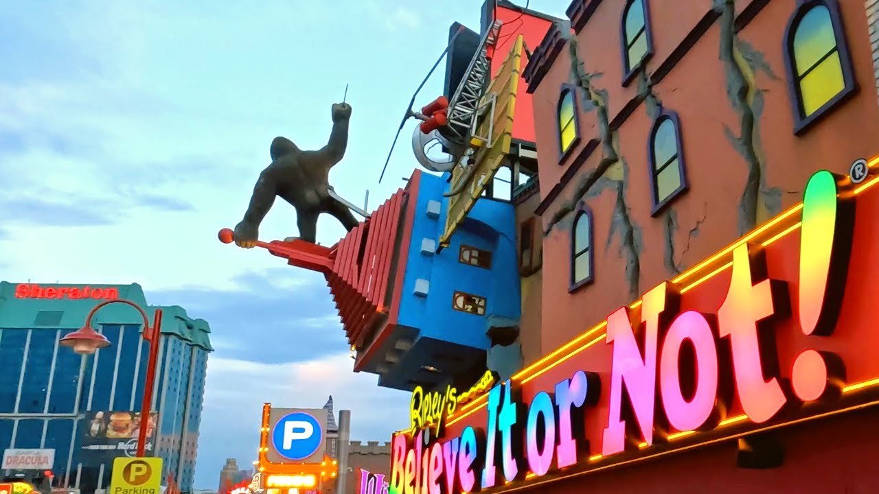 Dazzling Night Lights and Attractions of Clifton Hill 2022 | The Street of Fun at Niagara Falls