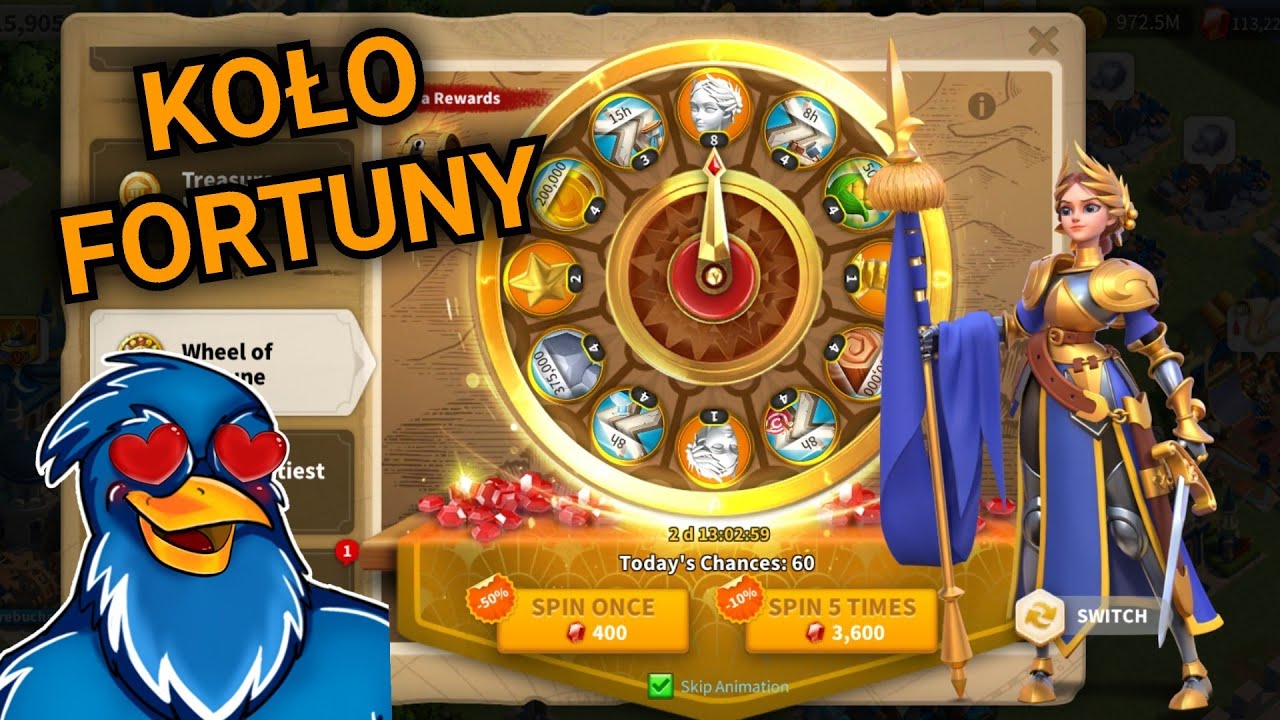 KOŁO FORTUNY. Kiedy? Ile? Dlaczego warto kręcić w Rise of Kingdoms?