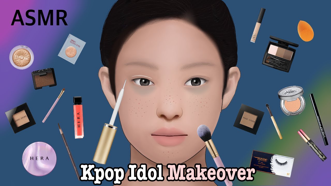kpop idol makeup animation