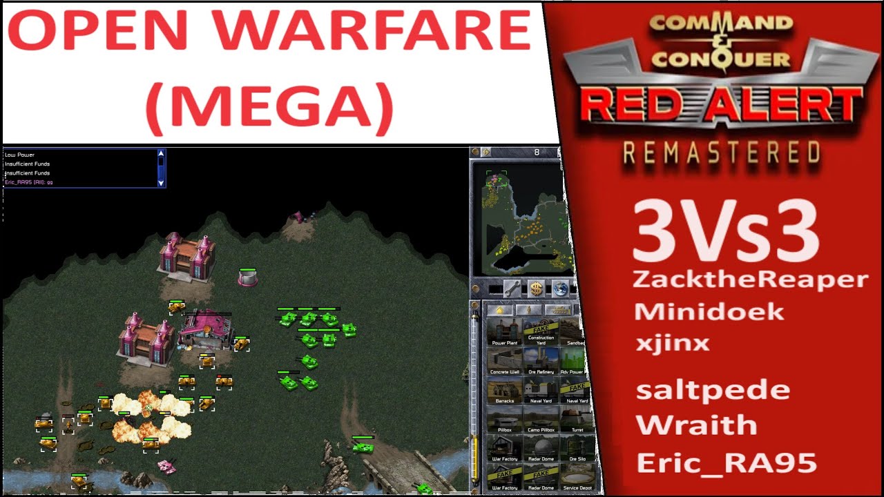 (322) - C&C Remastered - Open Warfare (Mega) 3vs feat. ZacktheReaper (Game Two)