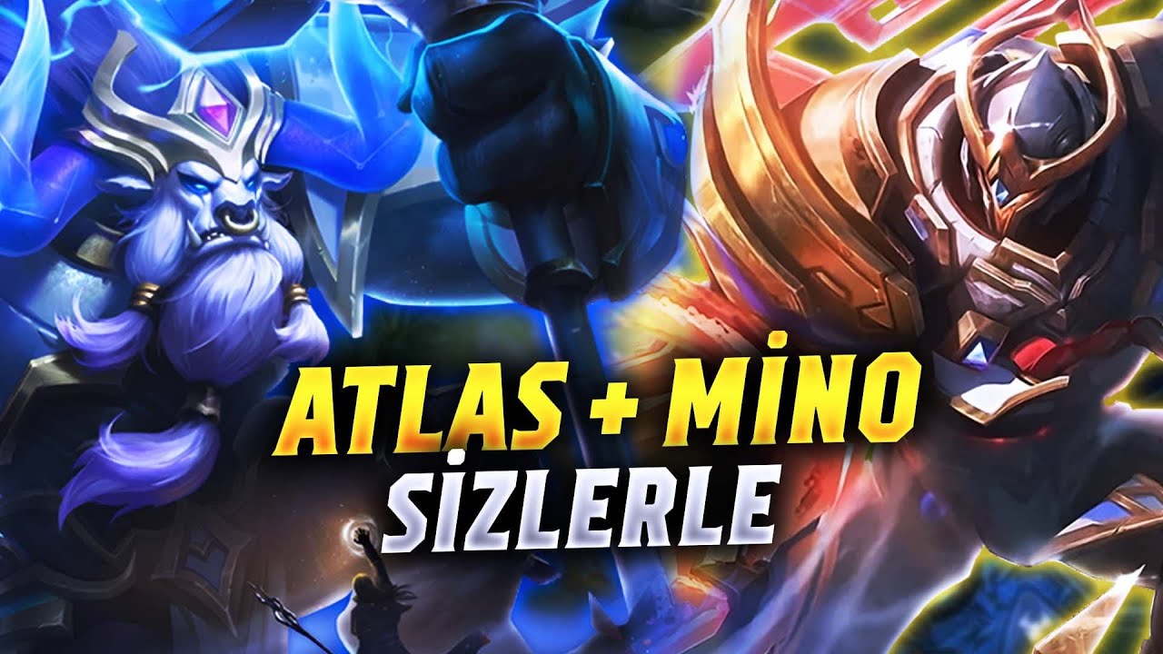 ATLAS VE MİNOTAUR 2 MAÇ SİZLERLE | ATLAS & MİNOTAUR GAMEPLAY | MOBİLE LEGENDS