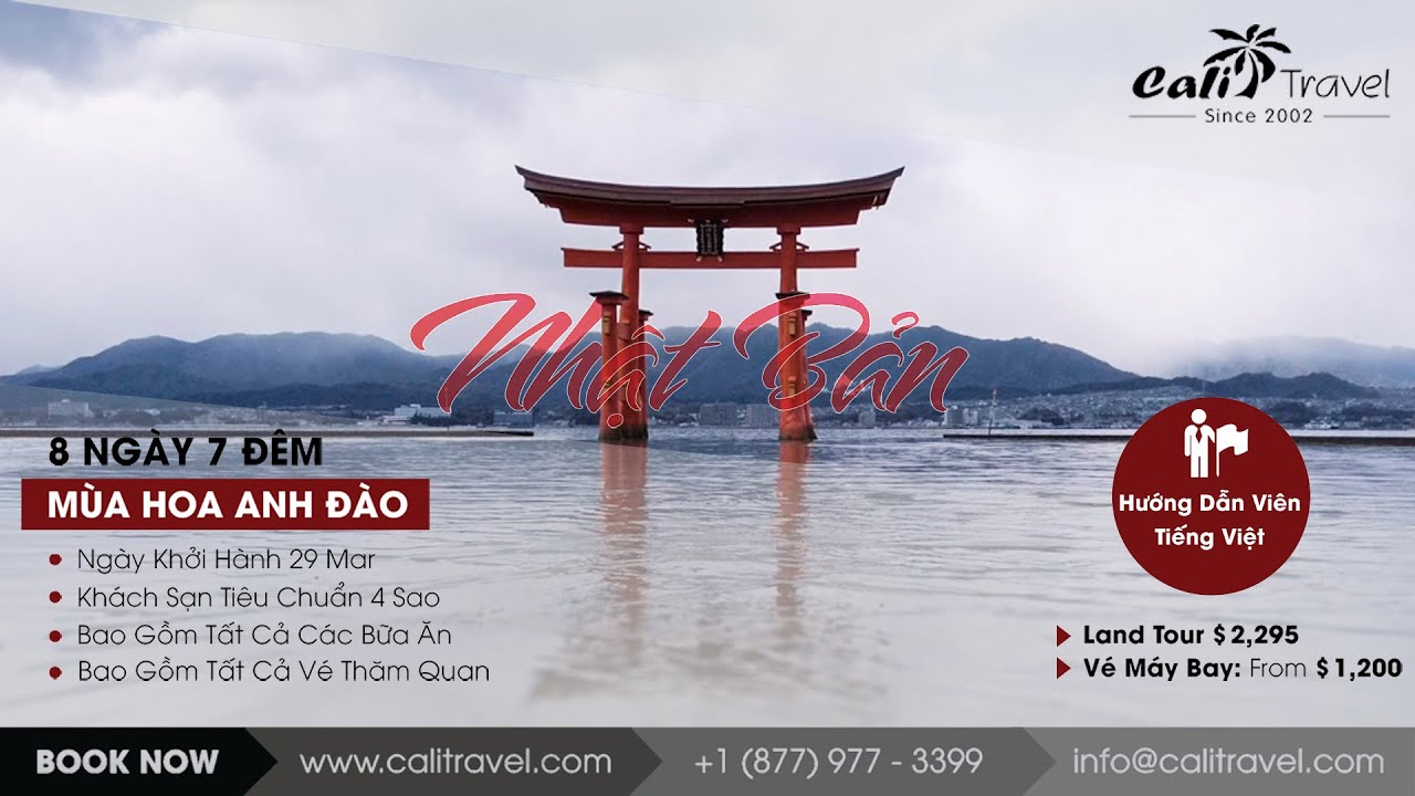 CALI TRAVEL - GROUP TOUR NHẬT BẢN M&Ugrave;A HOA ANH Đ&Agrave;O