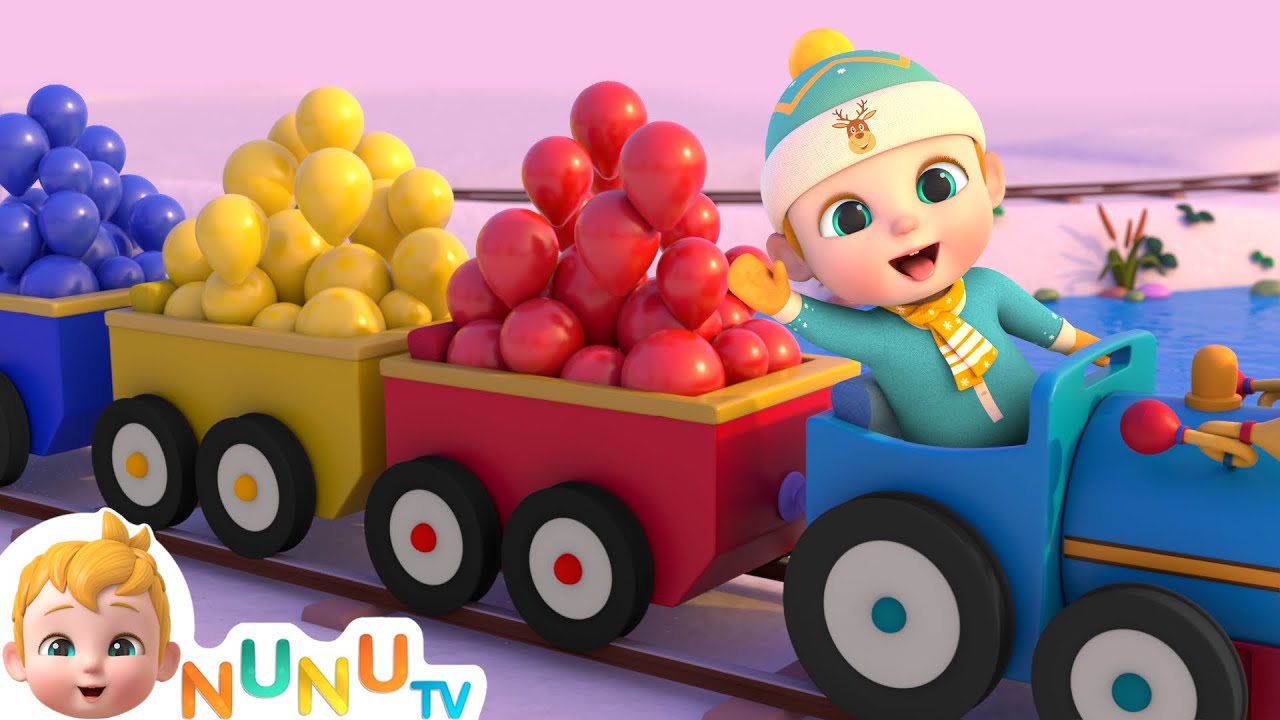 Learn Colors With Train + More Kids Songs | NuNu Tv Nursery Rhymes