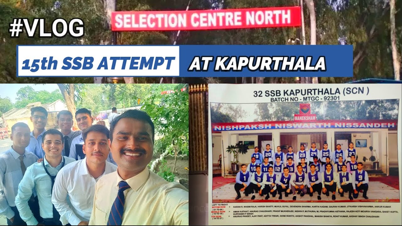 My 15th Attempt|SSB Kapurthala Vlog|TGC|Cheapest stay|Dresscode|Documents|Stage 1#ssb #ssbinterview