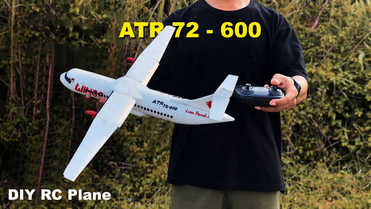 Build a micro rc plane from thermocol | ATR 72-600 Wings air