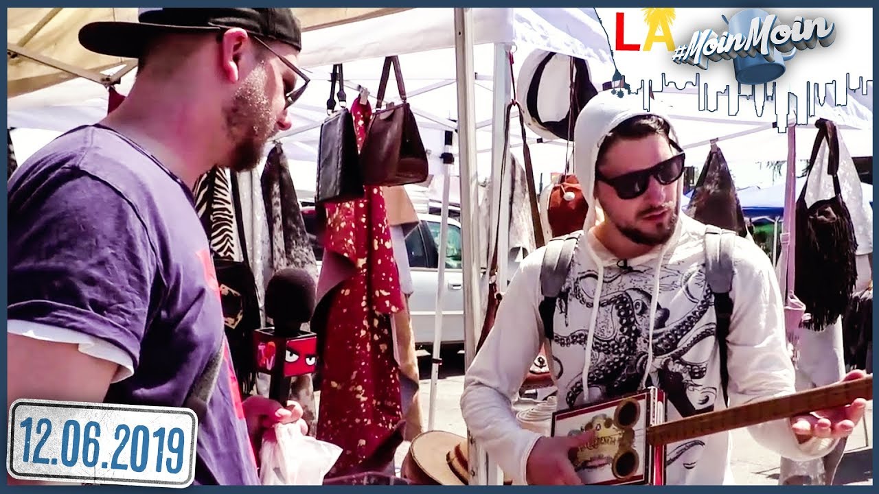 Drei Schnäppchenjäger auf dem Flohmarkt in Los Angeles | MoinMoin mit Etienne, Simon & Dennis
