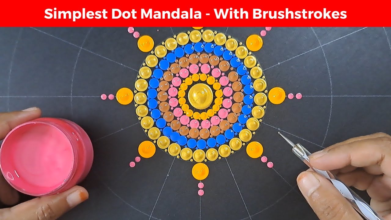 Dot Painting | Dot Art | Dot mandala for beginners | Mandala Art | 261 | 2024 | ATM Creations