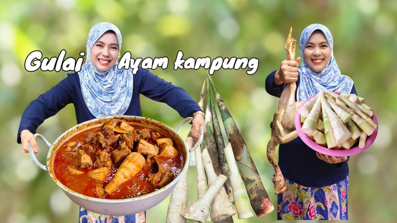 Gulai ayam kampung masuk rebung jamin sedap /แกงไก่บ้านไส้หน่อไม้