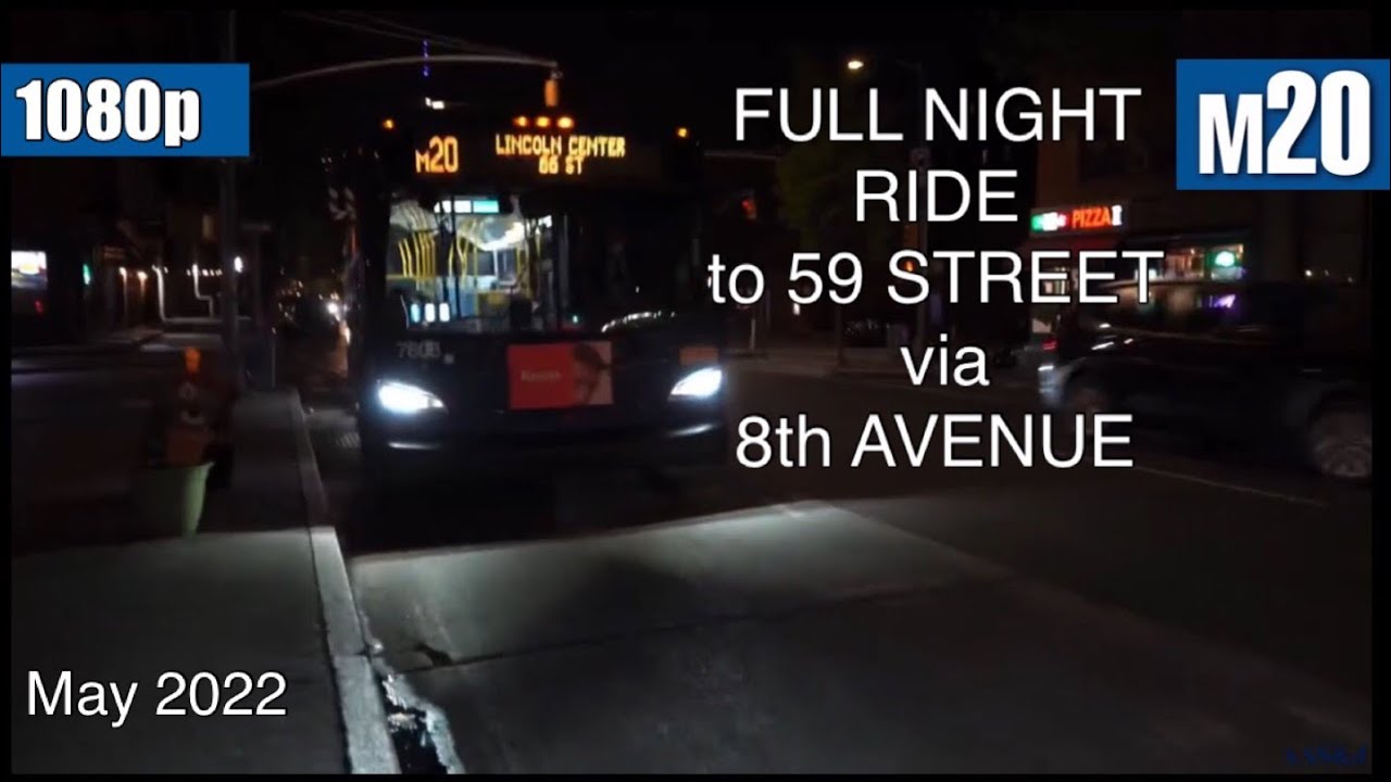 M20 Night Ride to Central Park West, New Flyer’s Xcelsior XD40 #7575 (May, 2022)