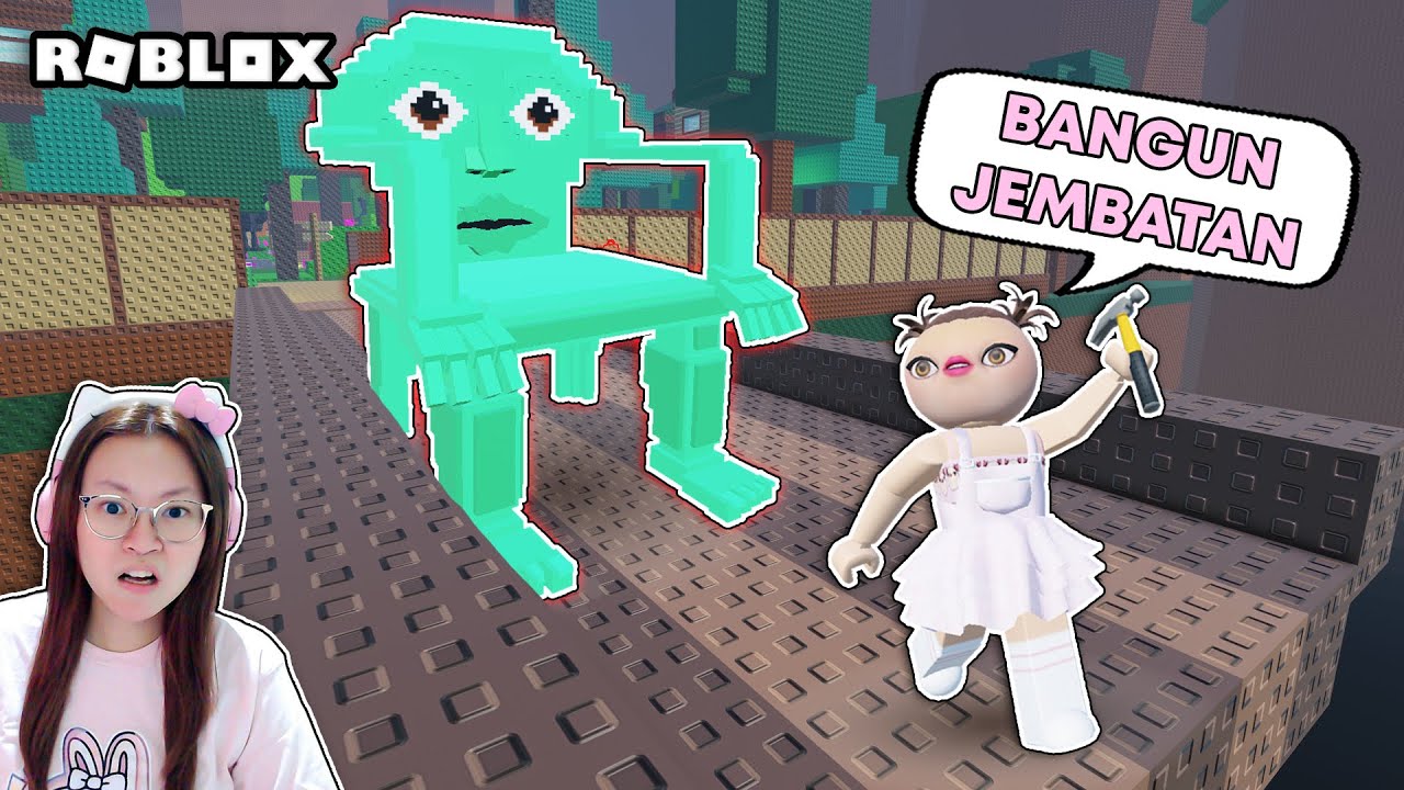 Bangun Jembatan Untuk Kabur Dari Anomali Brainrot Raksasa ?!! [Roblox Indonesia]