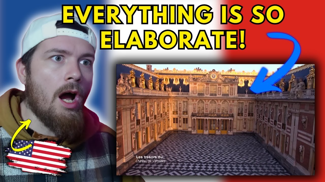 American Reacts to The Treasures of the Palace of Versailles  | France Reaction