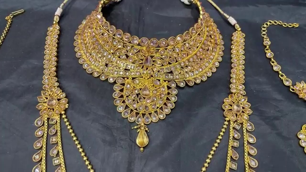 Copper based original reverse ad wedding jewellery @5150/- cod available