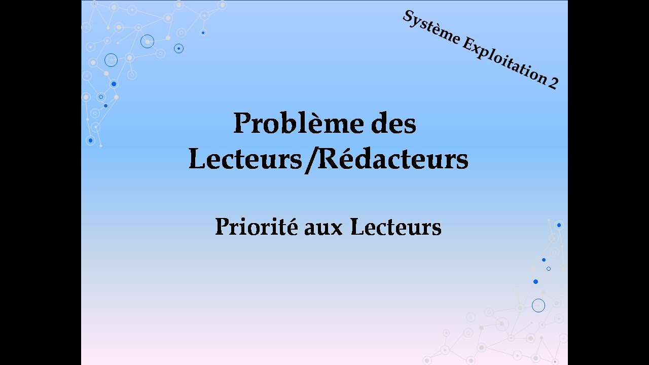 Exercice 7 : Problème des Lecteurs/Rédacteurs (Priorité aux Lecteurs)