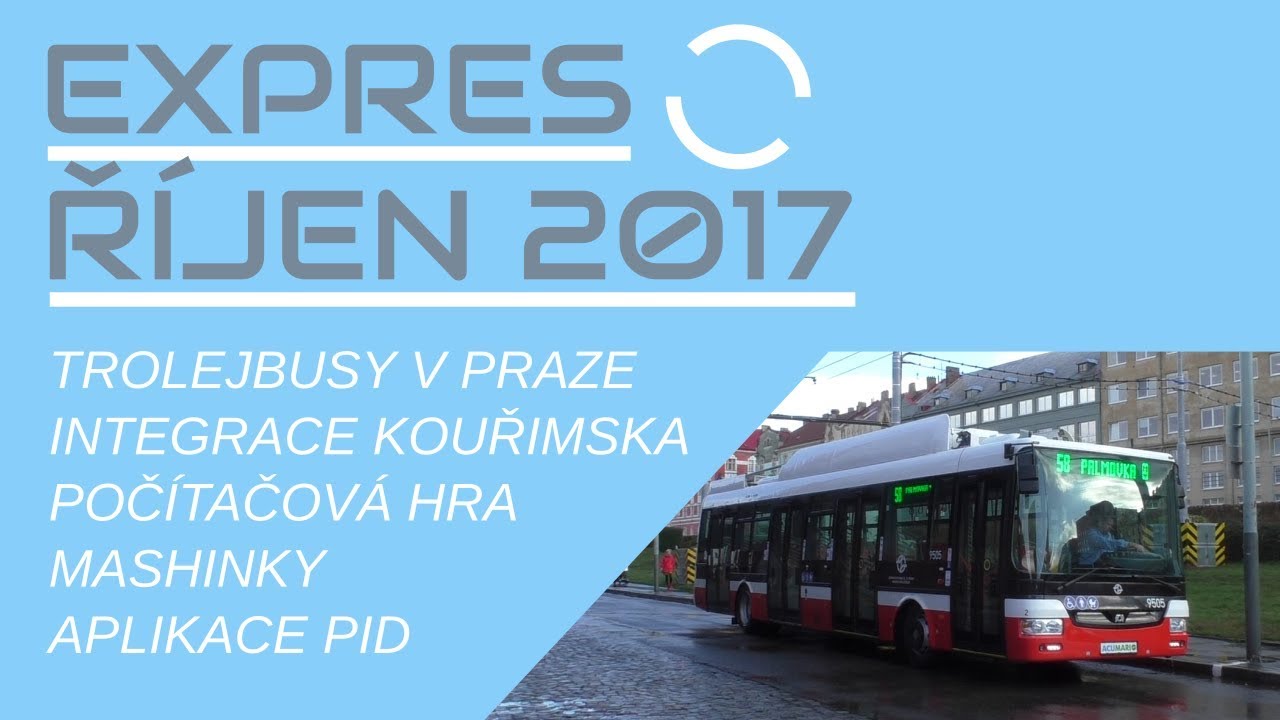 METROBUS EXPRES Říjen 2017: Trolejbusy v Praze, nová hra Mashinky a aplikace PID INFO