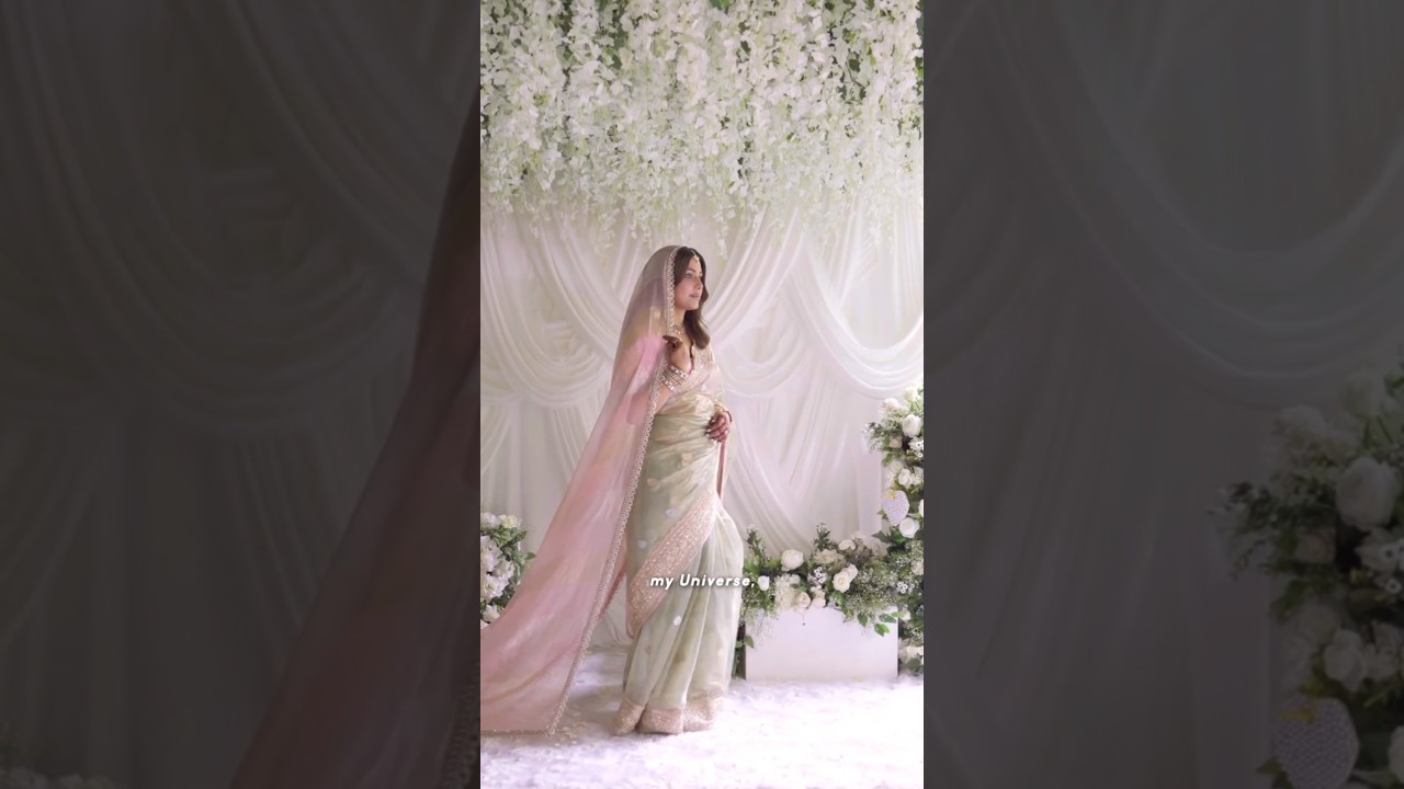 Hina got married in manishmalhotra saree #saree#indian#hinakhan#manishmalhotra#trending#wedding#yt