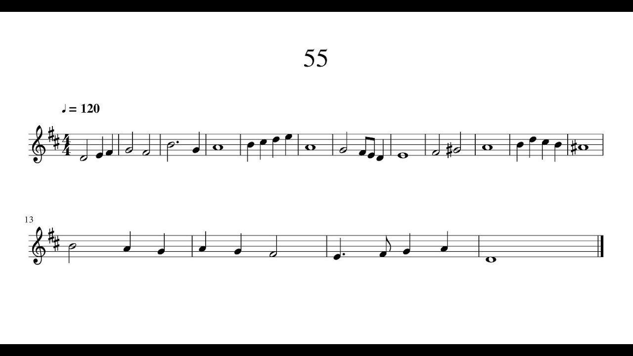 DICTADO MELODICO N°55