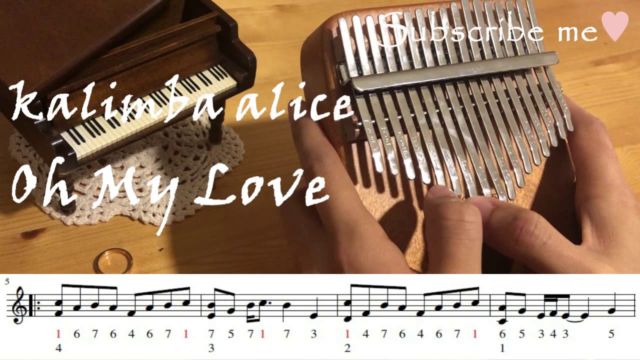 칼림바cover/칼림바악보[John Lennon-oh my love] kalimba score