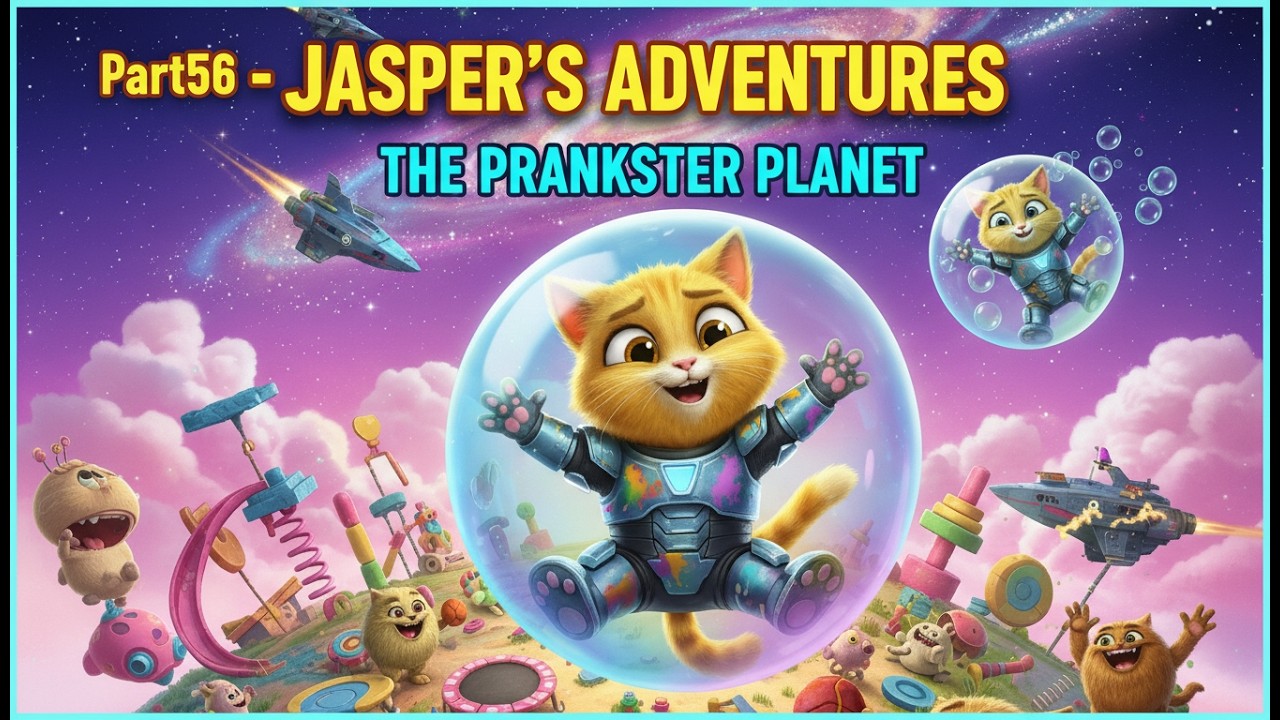 cat-family-Part56-JASPER'S ADVENTURES - THE PRANKSTER PLANET
