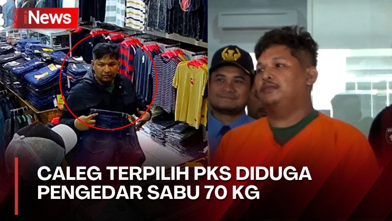 Rekaman CCTV Caleg PKS Diringkus Terkait Kasus Narkoba saat Beli Celana