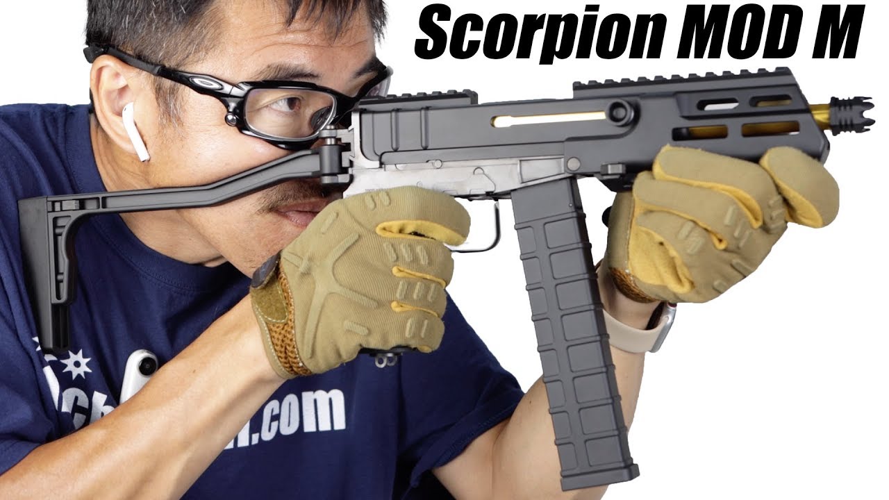 スコーピオン モッドM SMG 電動ガン 【初速 マガジンチェンジ リポ化 ストック詳細】 東京マルイ エアガンレビュー