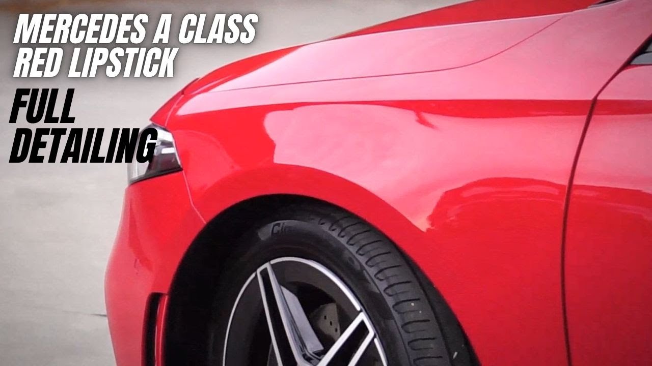 MERCEDES A CLASS DETAILING RED LIPSTICK