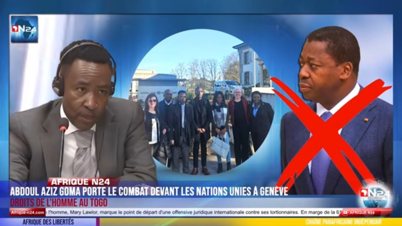 Abdoul Aziz Goma porte le combat togolais devant les Nations Unies à Genève