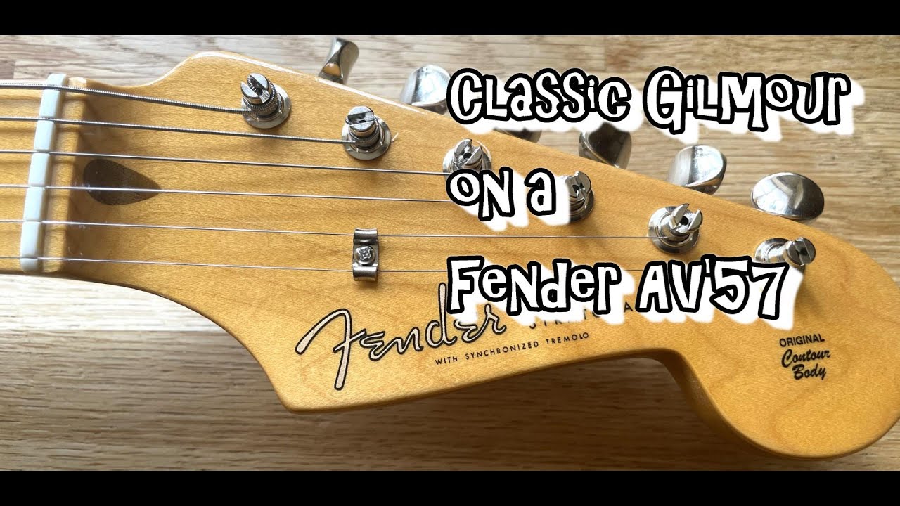 Fender Av2 '57 Strat . Classic Floyd/Gilmour tones. #Fenderav2 #Gilmour #57reissue