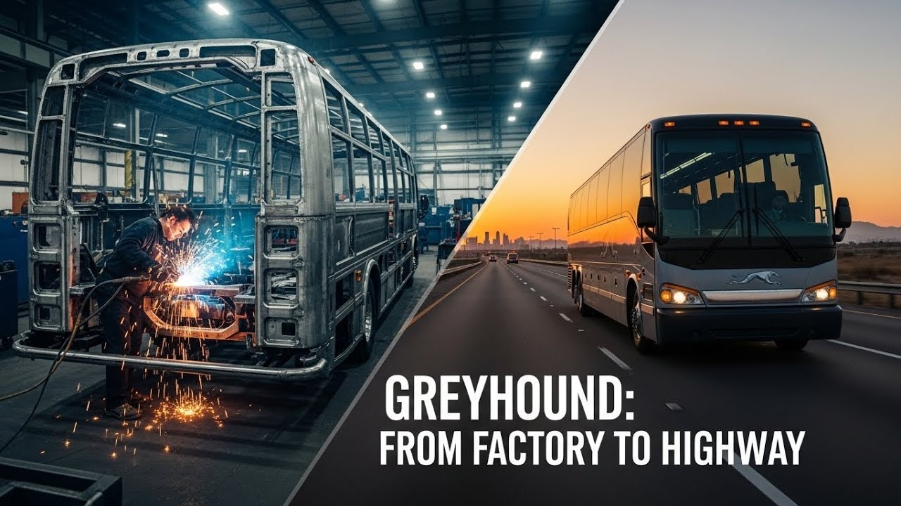 How America’s Greyhound Buses Are Manufactured | Inside the Long-Distance Bus Factory (Full Process)