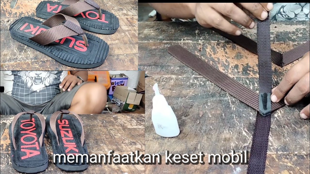 Sandal unik dari karpet keset mobil