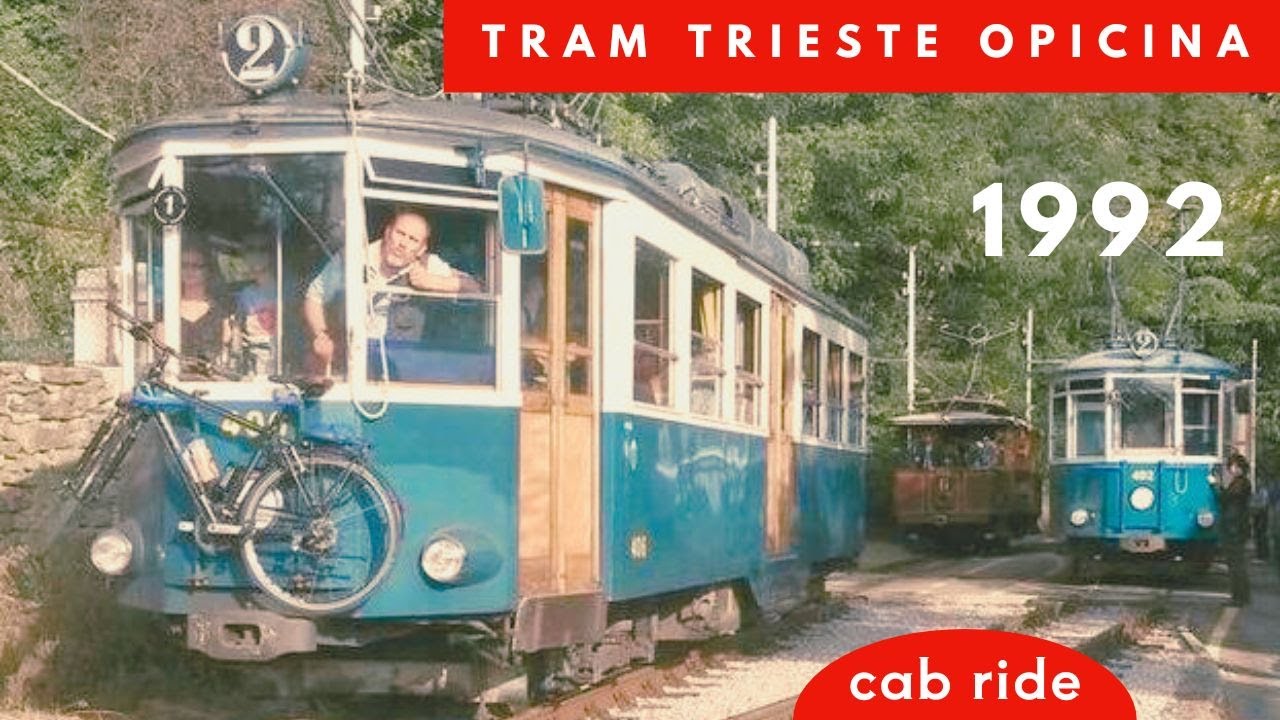 Vecchio tram Opicina Trieste 1992 cab ride vintage locorama Opicina